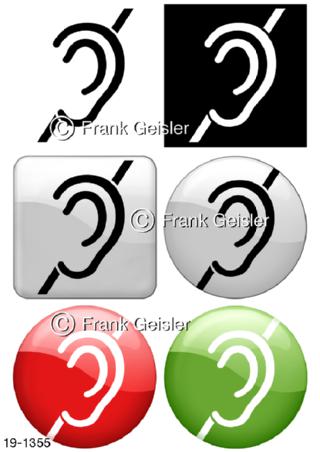 Medical-Art Logo Button Icon Hörbehinderung
