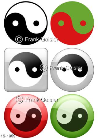 Medical-Art Logo Button Yin-Yang